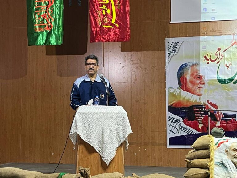 مهندس فرهنگ ساکی مدیر عامل سیمان دورود یادواره شهدای دفاع مقدس