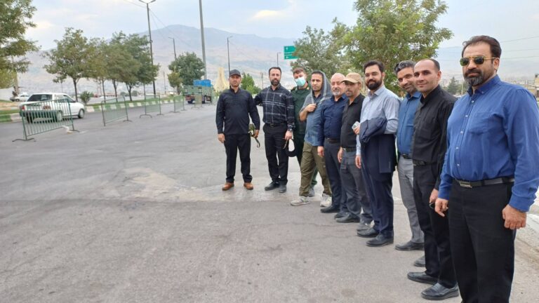 بازدید و خداقوت مدیرعامل شرکت سیمان دورود از پرسنل بسیجی مستقر در ایست بازرسی ورودی شهر